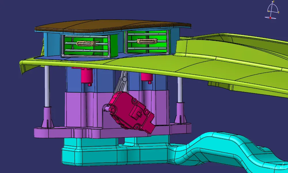 My master's thesis: a kinematic air vent.